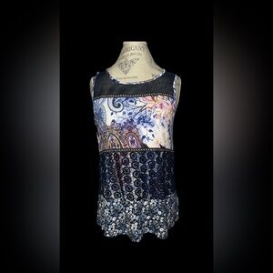 Cupio Multicolor Floral Paisley Blouse